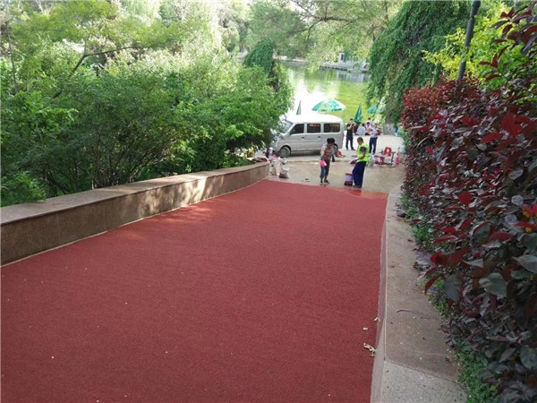 怀化彩色路面施工